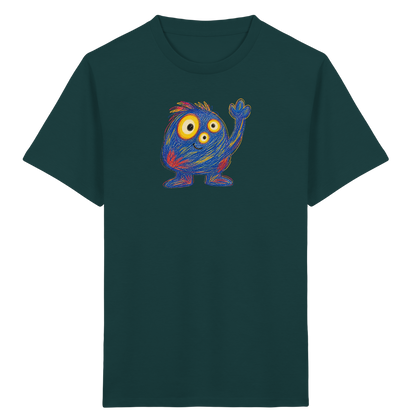 Dreiäuglein winkt fröhlich - Kinder Bio T-Shirt