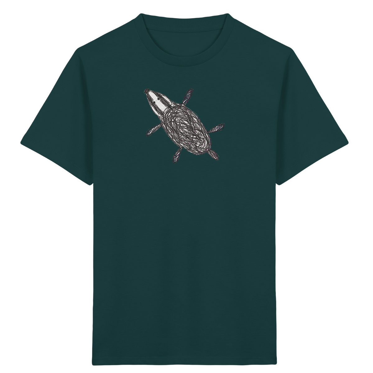 Dachs von oben - Kinder Bio T-Shirt