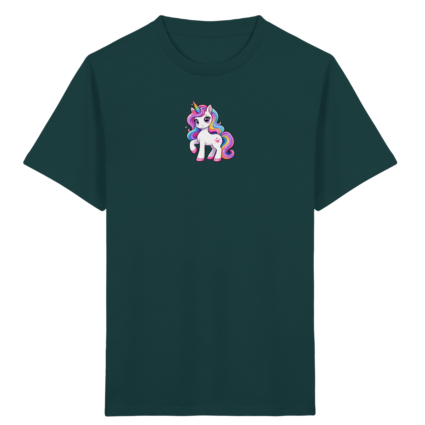 Magisches Einhorn T-Shirt mit Sternen - Kinder Bio T-Shirt