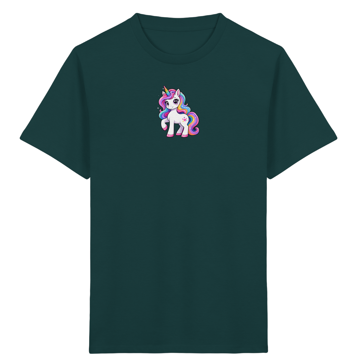 Magisches Einhorn T-Shirt mit Sternen - Kinder Bio T-Shirt
