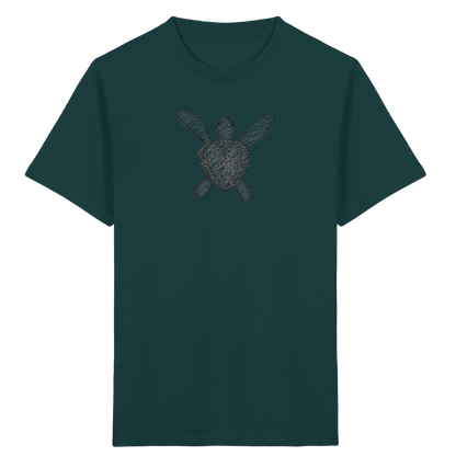 Wasserschildkröte von oben - Kinder Bio T-Shirt