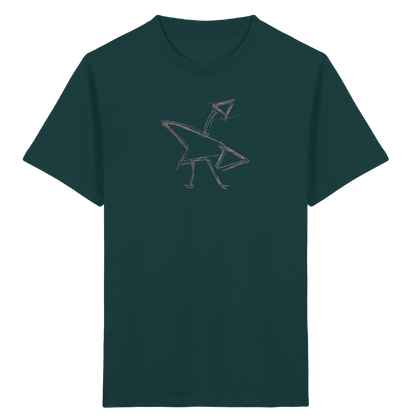 Graphitgrauer Strichvogel Kinder T-Shirt - Kinder Bio T-Shirt