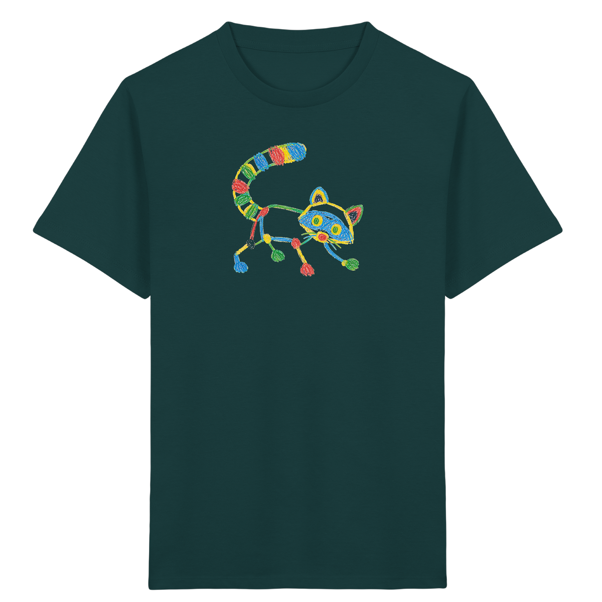 Farbpunkt Waschbär Kinder T-Shirt - Kinder Bio T-Shirt