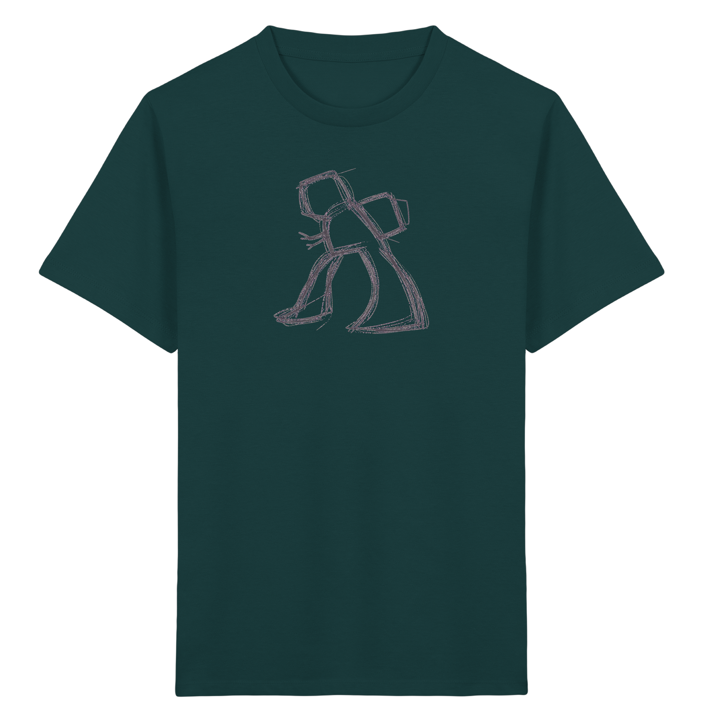 Wackel-T-Rex mit Ranzen - Kinder Bio T-Shirt