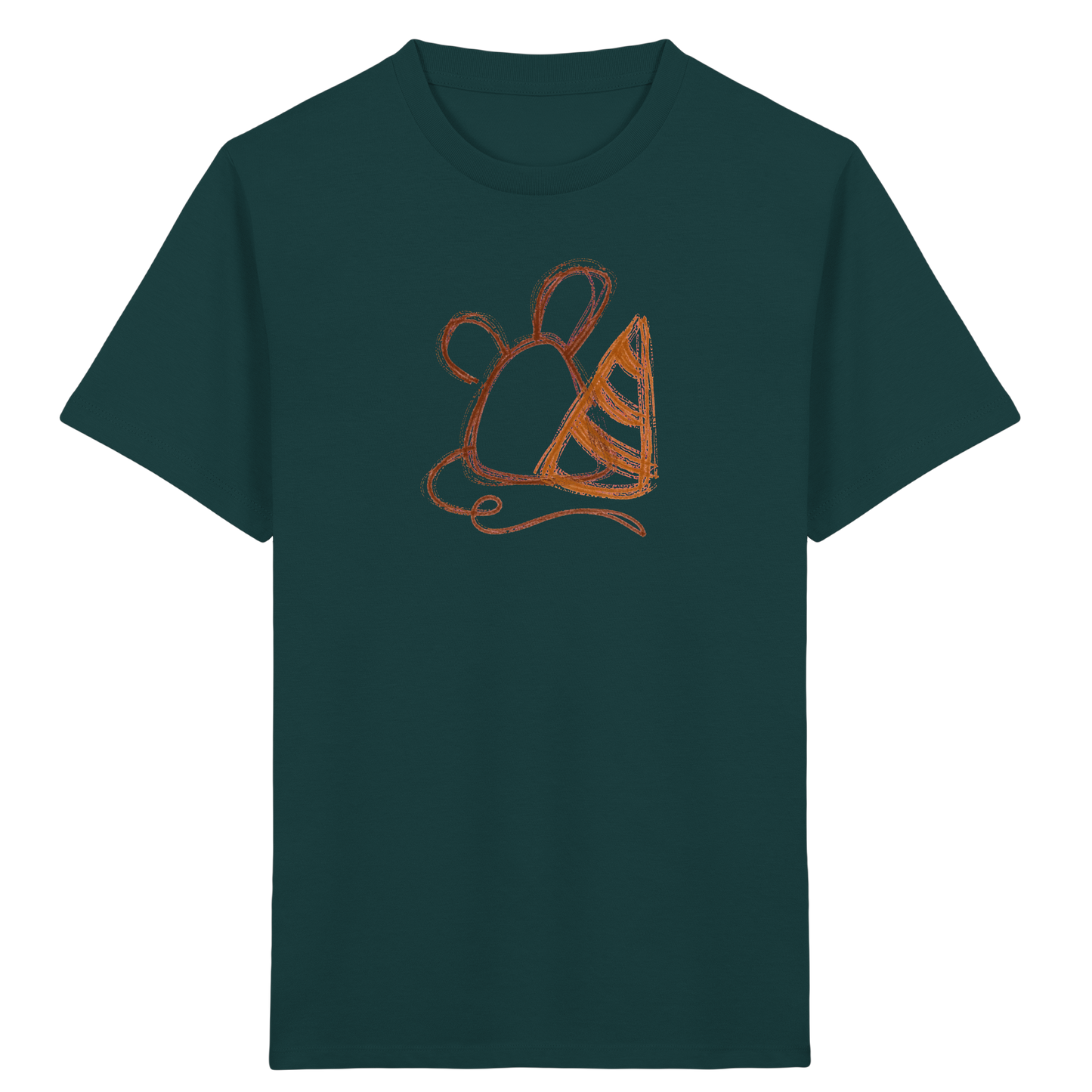 Krakelmaus mit großer Schultüte - Kinder Bio T-Shirt