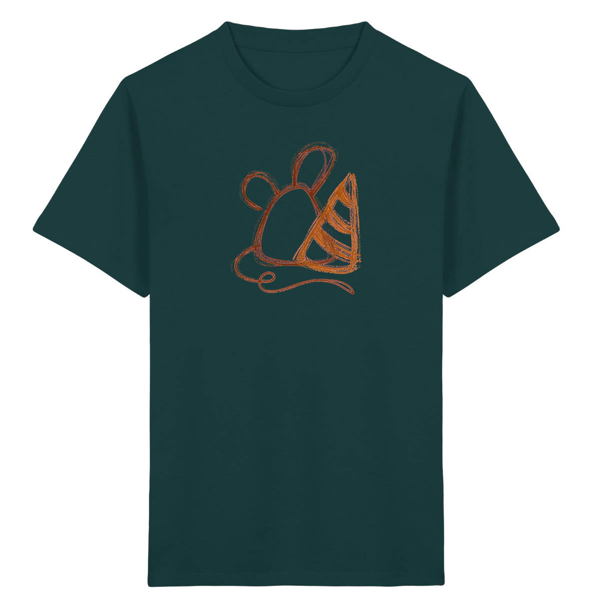 Krakelmaus mit großer Schultüte - Kinder Bio T-Shirt