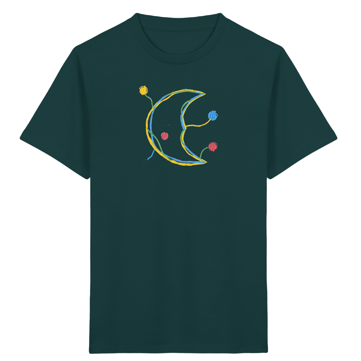 Farbpunkt Mond für Kinder - Kinder Bio T-Shirt
