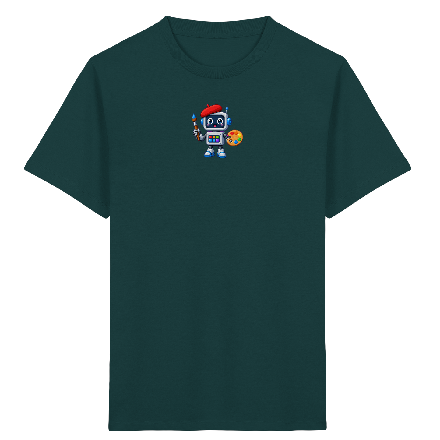 Pixel Roboter Künstler T-Shirt für Kinder - Kinder T-Shirt