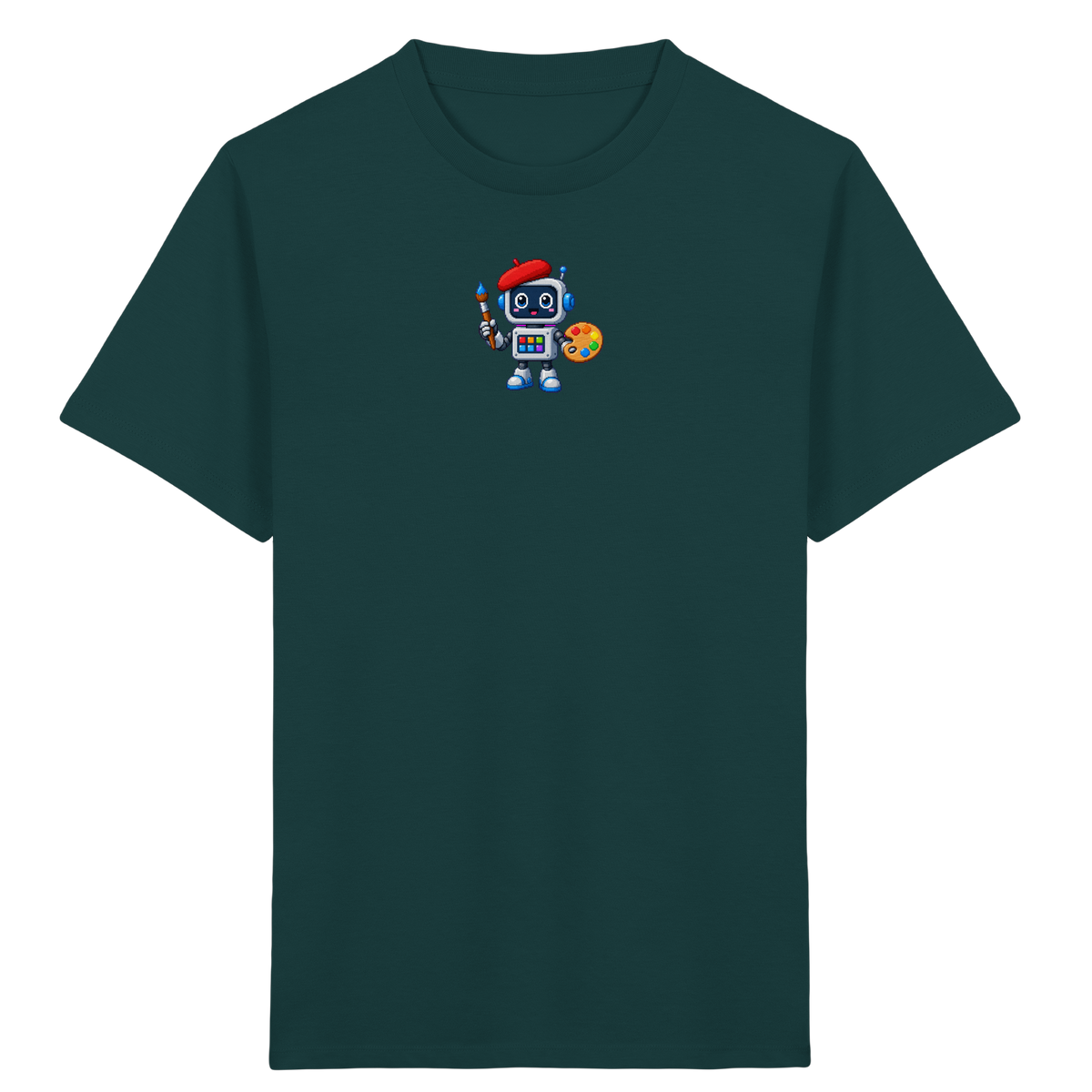 Pixel Roboter Künstler T-Shirt für Kinder - Kinder T-Shirt