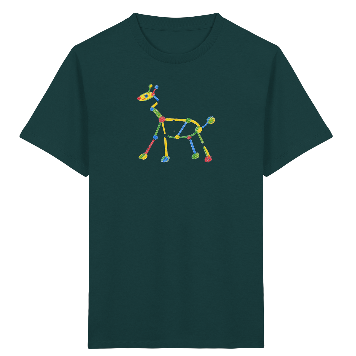 Farbpunkt Giraffe Kinder T-Shirt - Kinder Bio T-Shirt