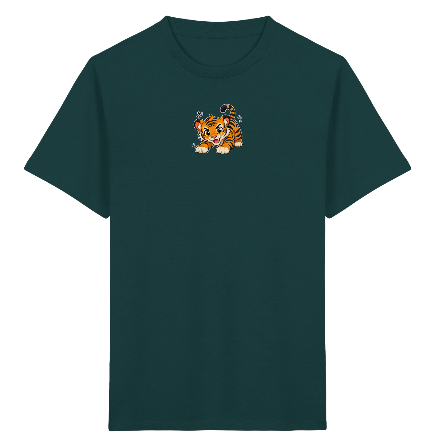 Verspielter Tiger: Fröhliches Kinder T-Shirt - Kinder Bio T-Shirt