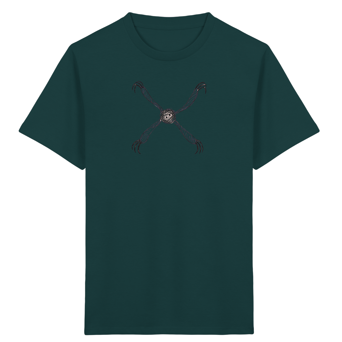 Faultier von oben gezeichnet - Kinder Bio T-Shirt