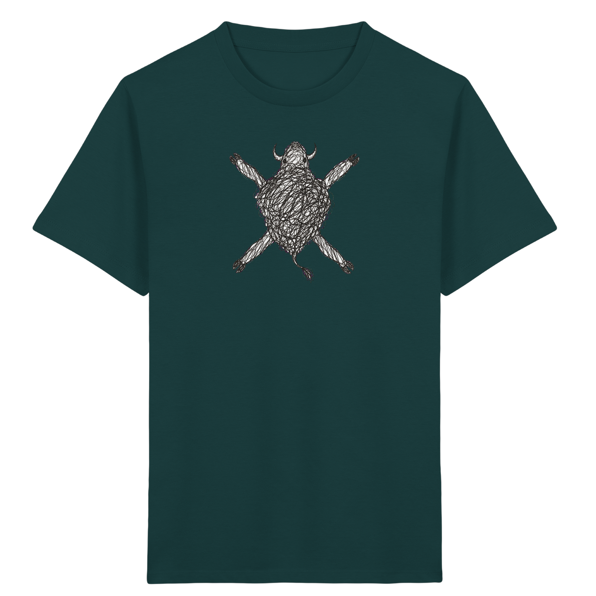Bison von oben - Kinder Bio T-Shirt