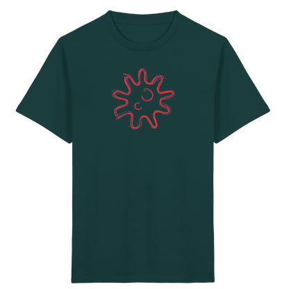 Rote Krakelsonne Kinder T-Shirt - Kinder Bio T-Shirt