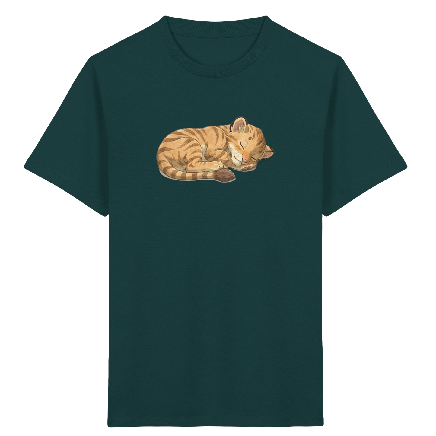 Schlafende Katze: Kuscheliges T-Shirt für Kinder