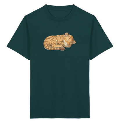Schlafende Katze Kinder T-Shirt - Kinder Bio T-Shirt