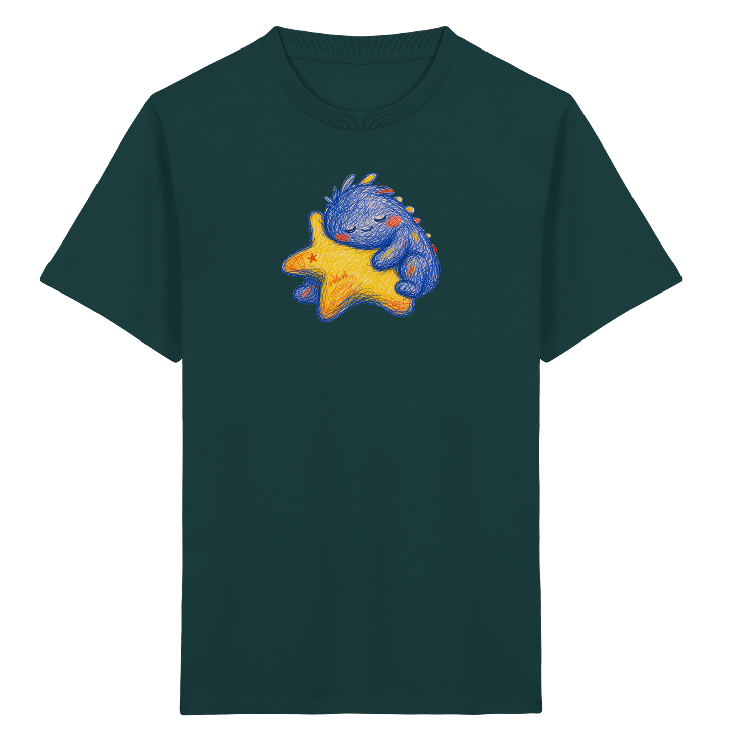 Sternenschläfer Monster mit Stern - Kinder Bio T-Shirt