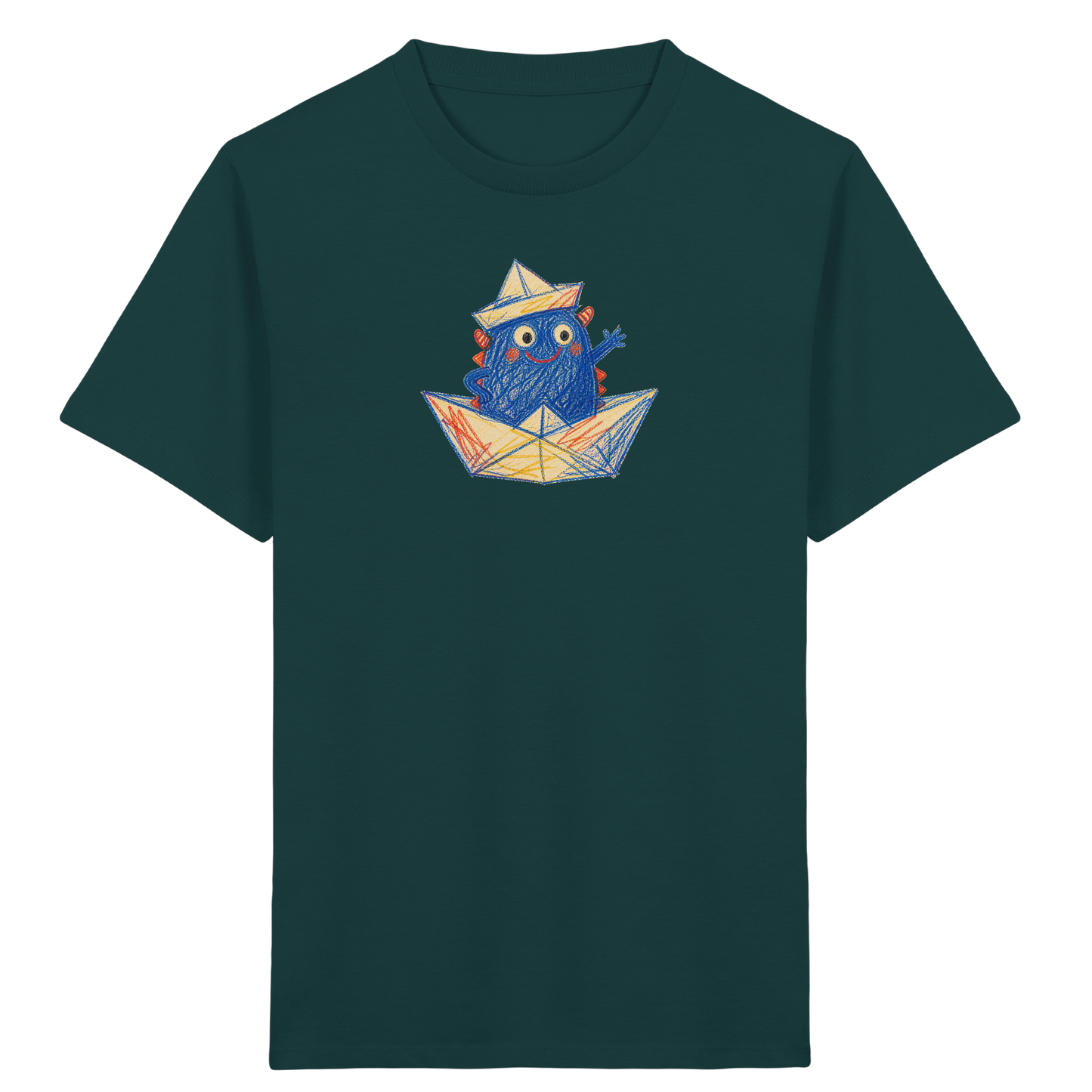 Kleiner Kapitän Monster - Kinder Bio T-Shirt