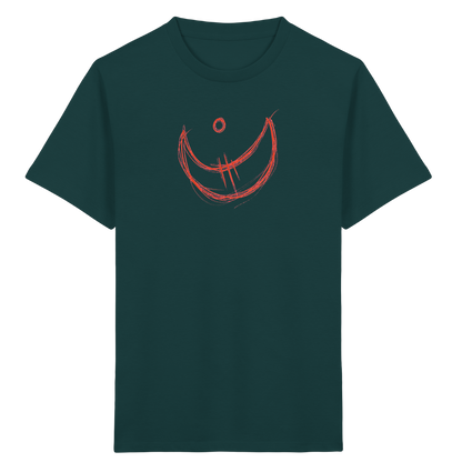 Korallroter Krakelmond für Kinder - Kinder Bio T-Shirt