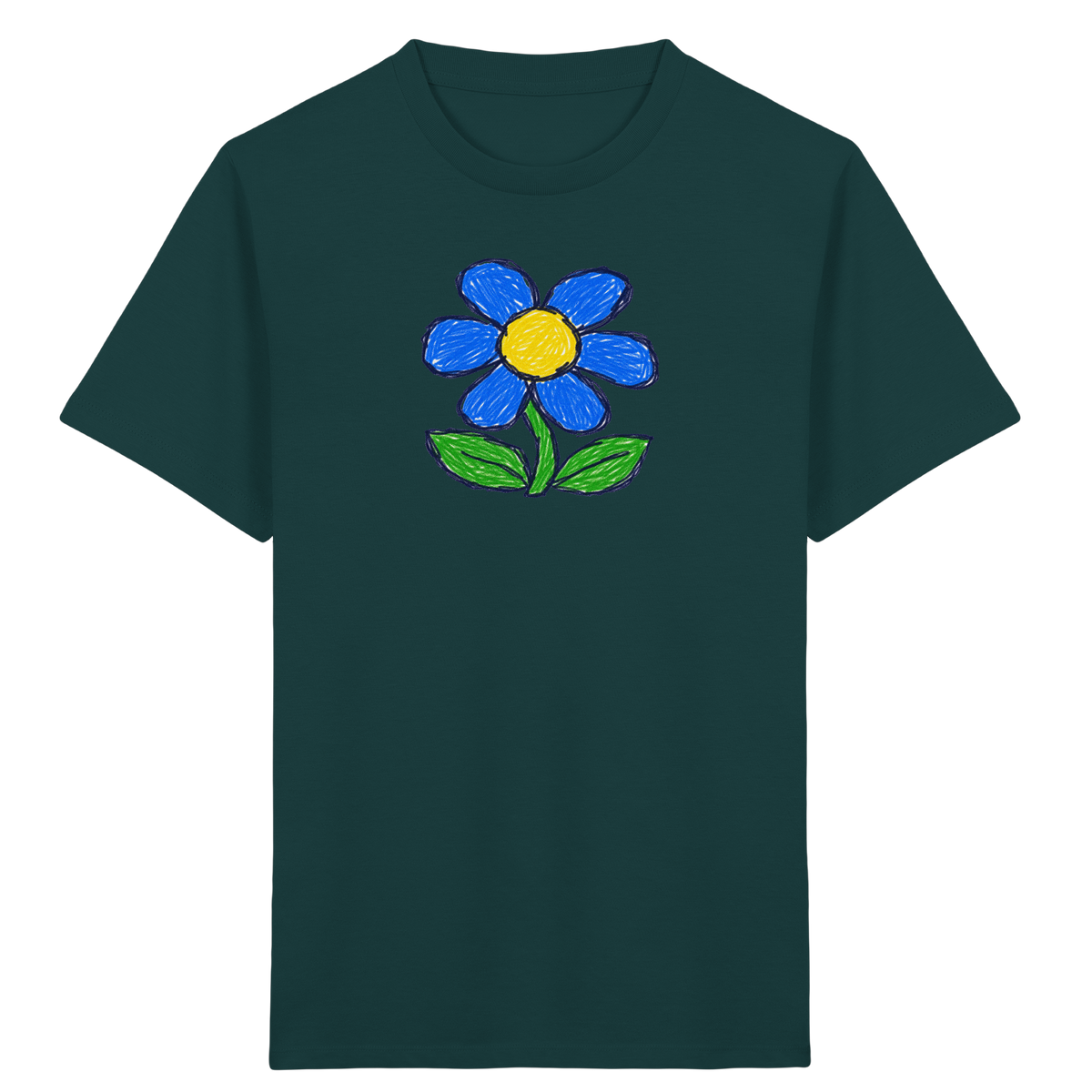 Kritzel Gänseblümchen für Kinder - Kinder Bio T-Shirt