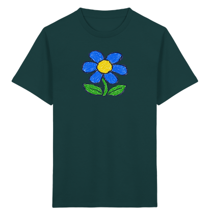 Kritzel Gänseblümchen für Kinder - Kinder Bio T-Shirt