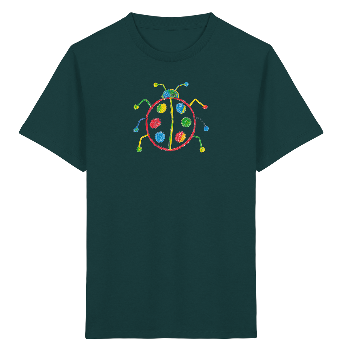 Farbpunkt Marienkäfer Kinder Shirt - Kinder Bio T-Shirt