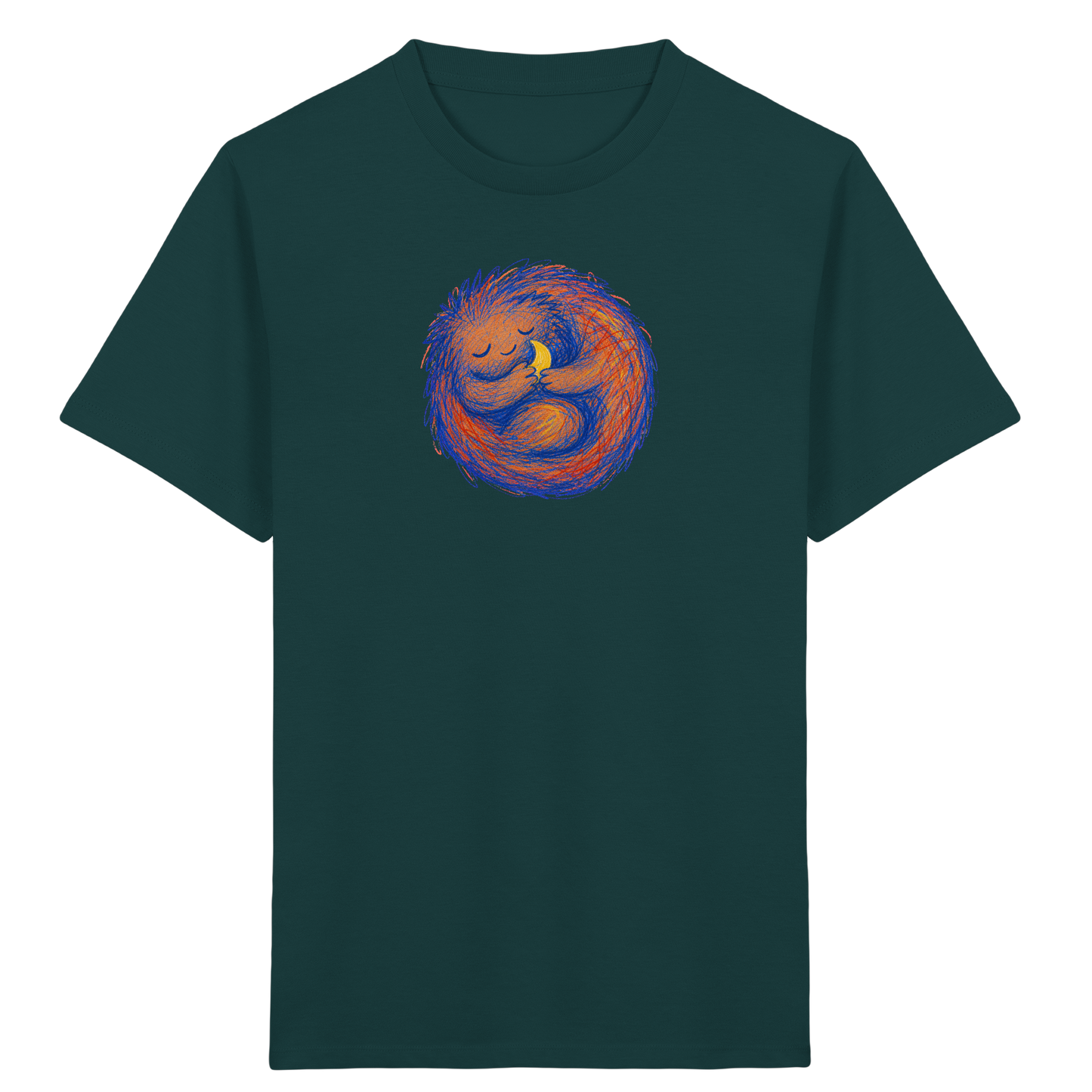Schlafzottel mit kleinem Mond - Kinder Bio T-Shirt