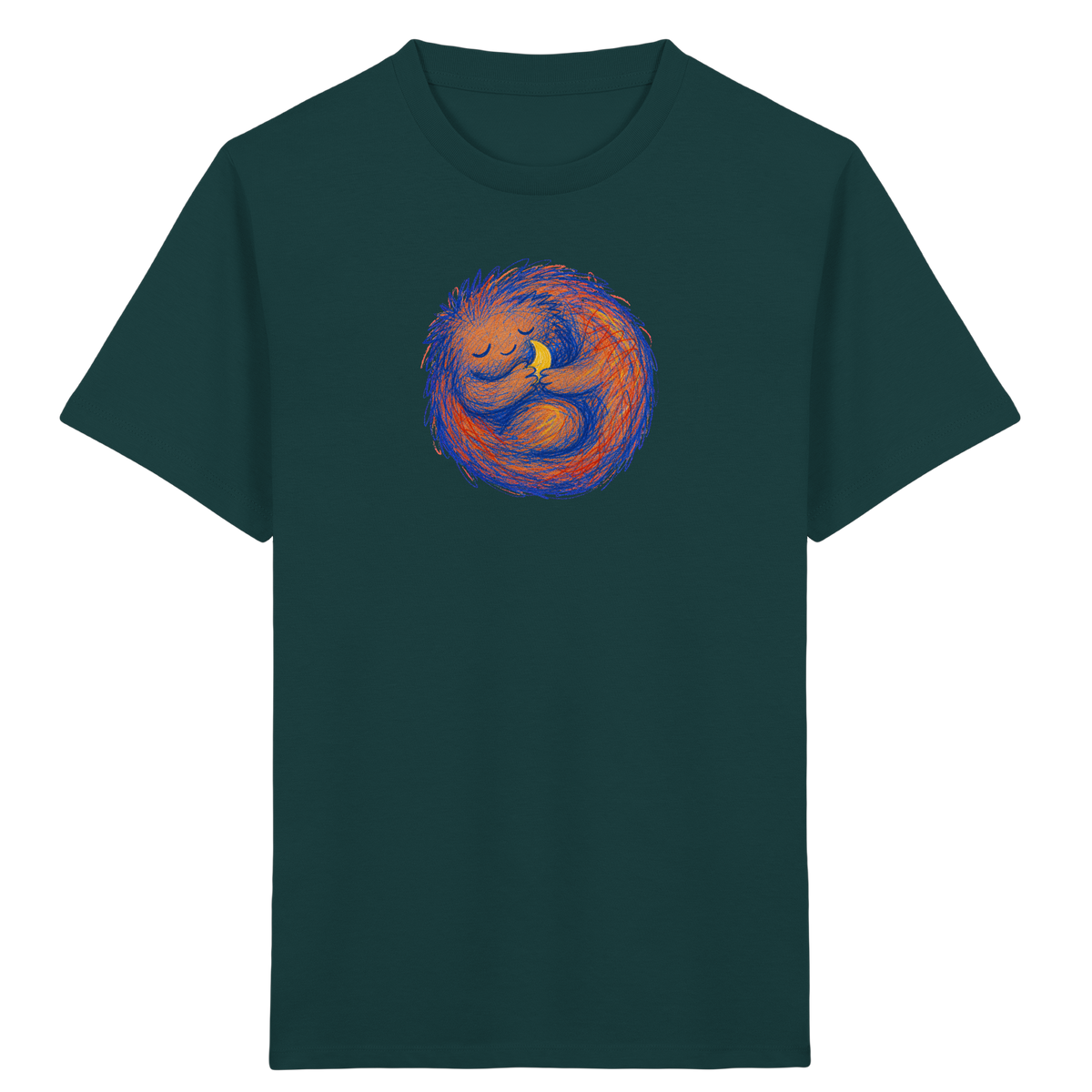 Schlafzottel mit kleinem Mond - Kinder Bio T-Shirt