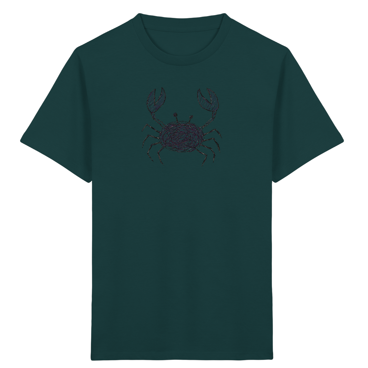 Krabbe von oben gezeichnet - Kinder Bio T-Shirt