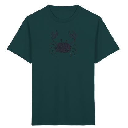Krabbe von oben gezeichnet - Kinder Bio T-Shirt