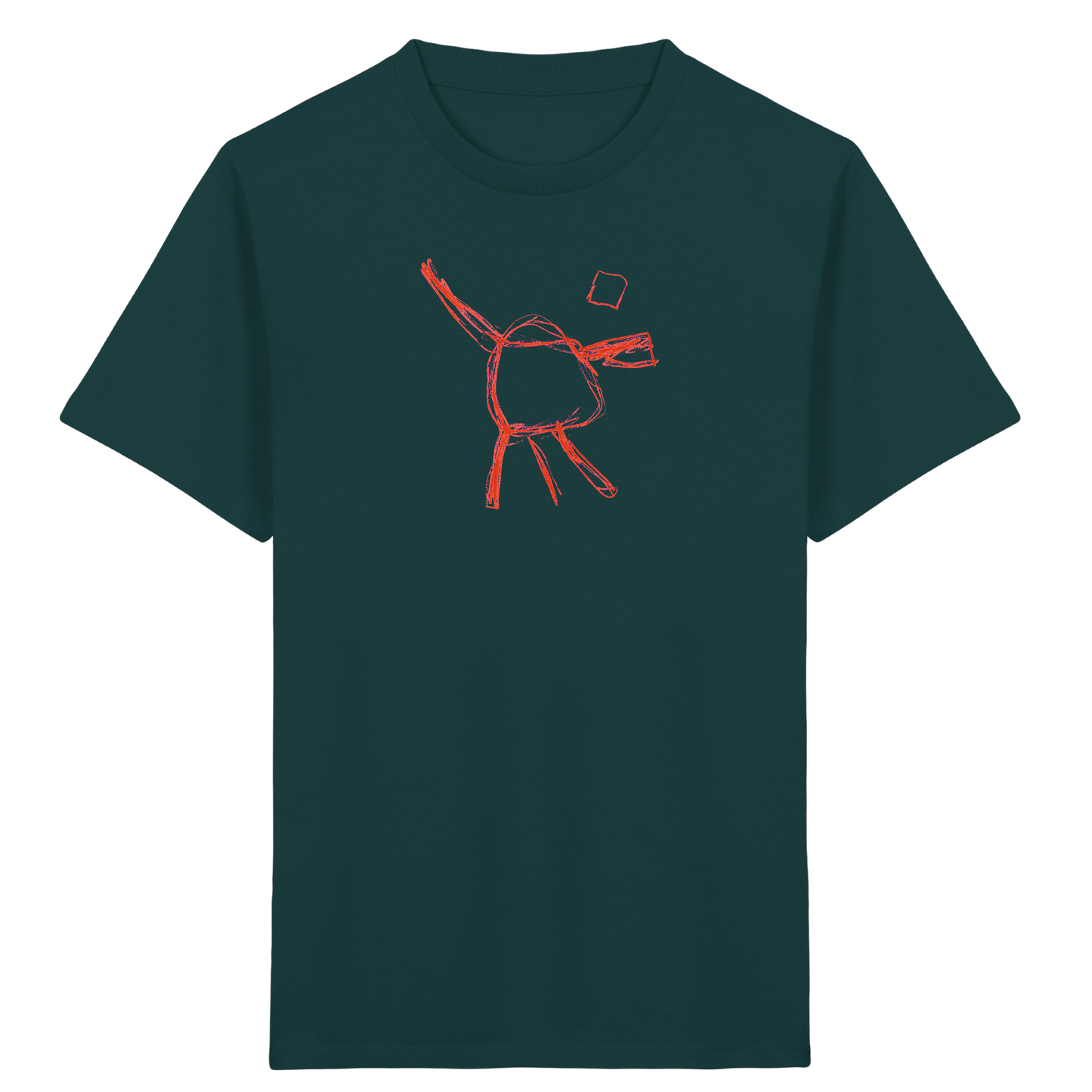 Orange Wackelfigur für Kinder - Kinder Bio T-Shirt