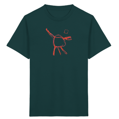 Orange Wackelfigur für Kinder - Kinder Bio T-Shirt