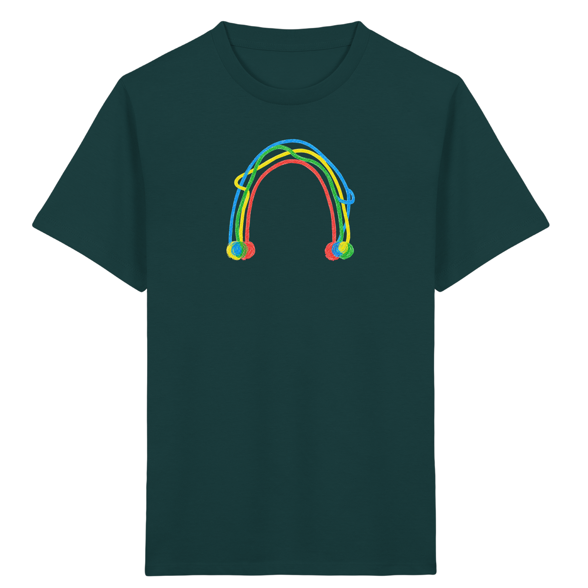 Farbpunkt Regenbogen Kinder Shirt - Kinder Bio T-Shirt