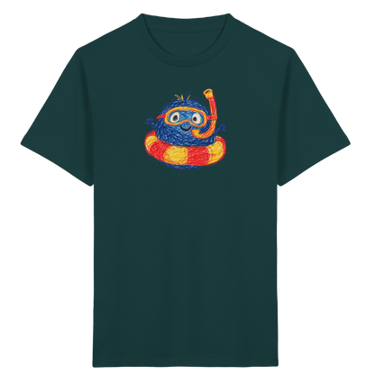 Schnorchelmumpf im Schwimmring - Kinder Bio T-Shirt