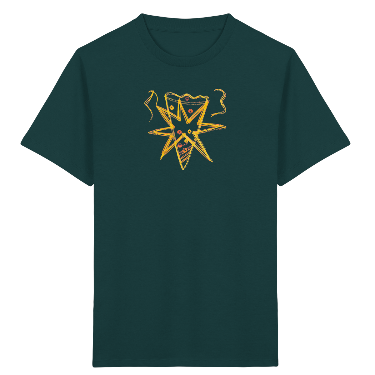 Currygelbe Sternenschultüte für Kinder - Kinder Bio T-Shirt
