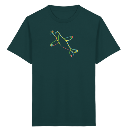 Bunte Farbpunkt Robbe Kinder - Kinder Bio T-Shirt