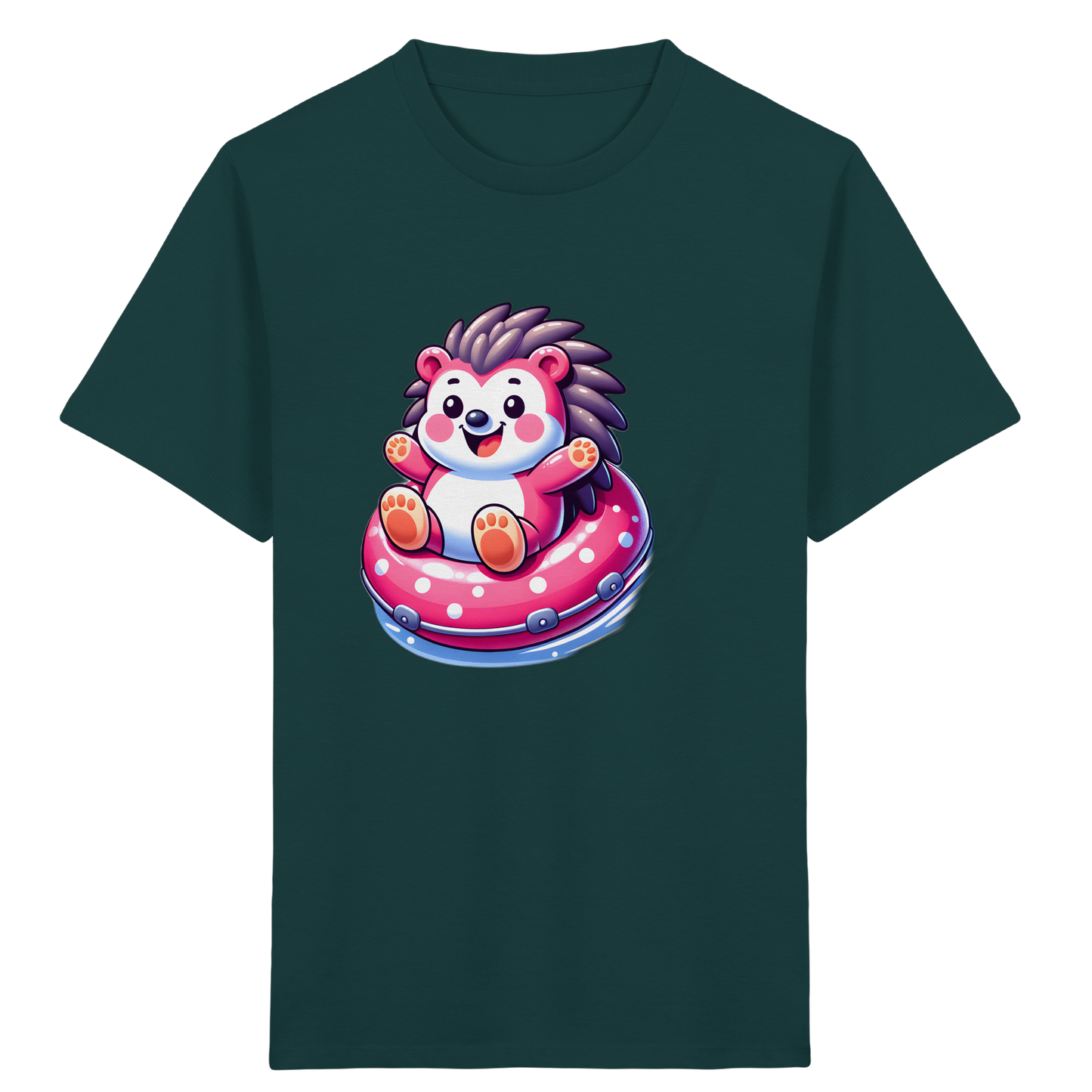 Igel im Schwimmring: Sommer-T-Shirt - Kinder Bio T-Shirt