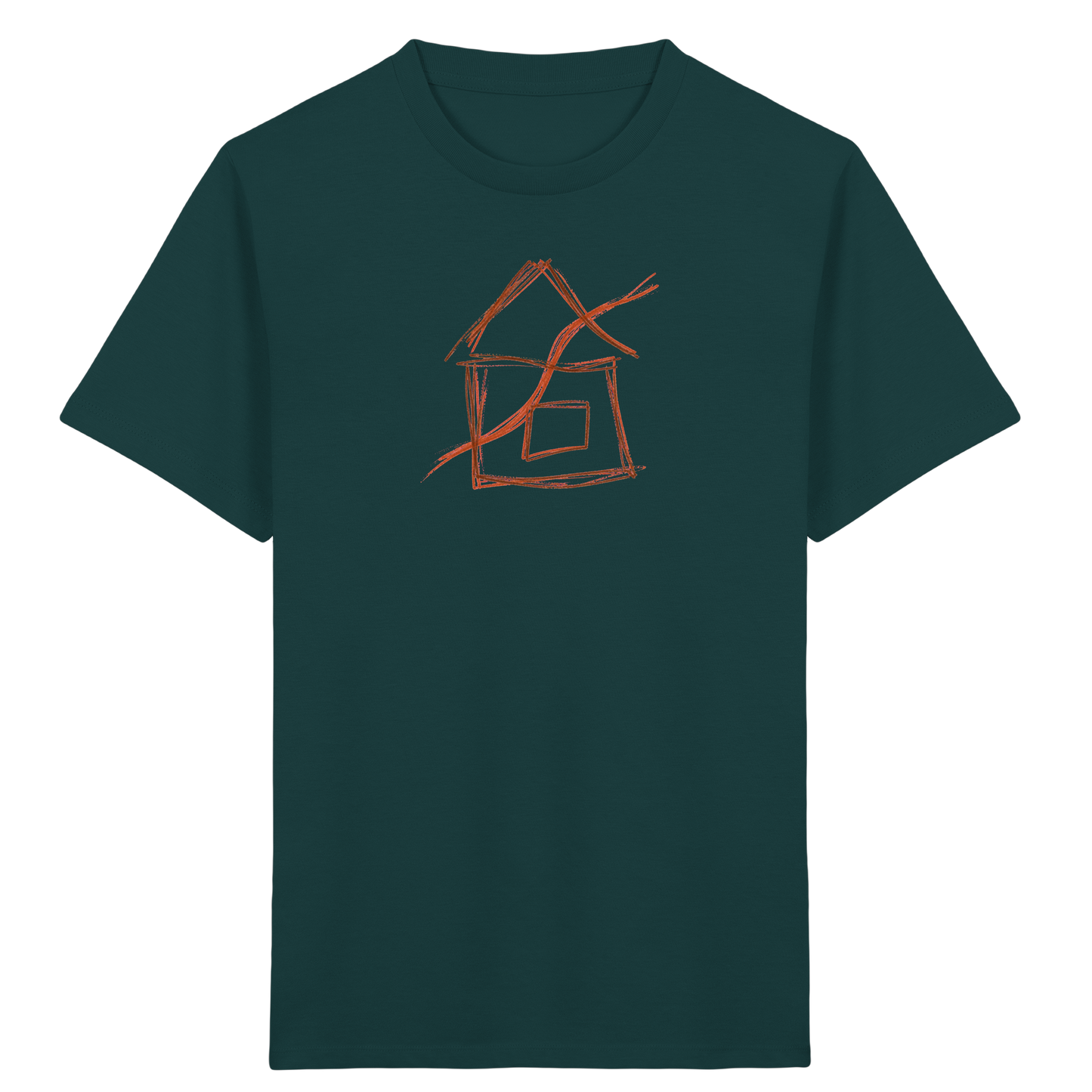 Braunes Eckenhaus Kinder T-Shirt - Kinder Bio T-Shirt