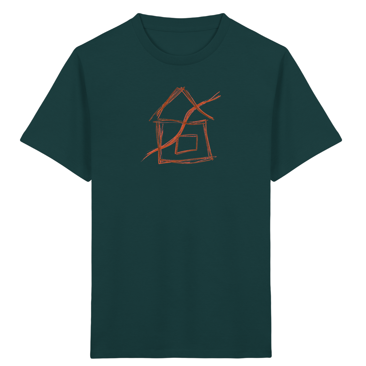 Braunes Eckenhaus Kinder T-Shirt - Kinder Bio T-Shirt