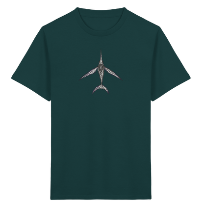 Schwertfisch von oben - Kinder Bio T-Shirt