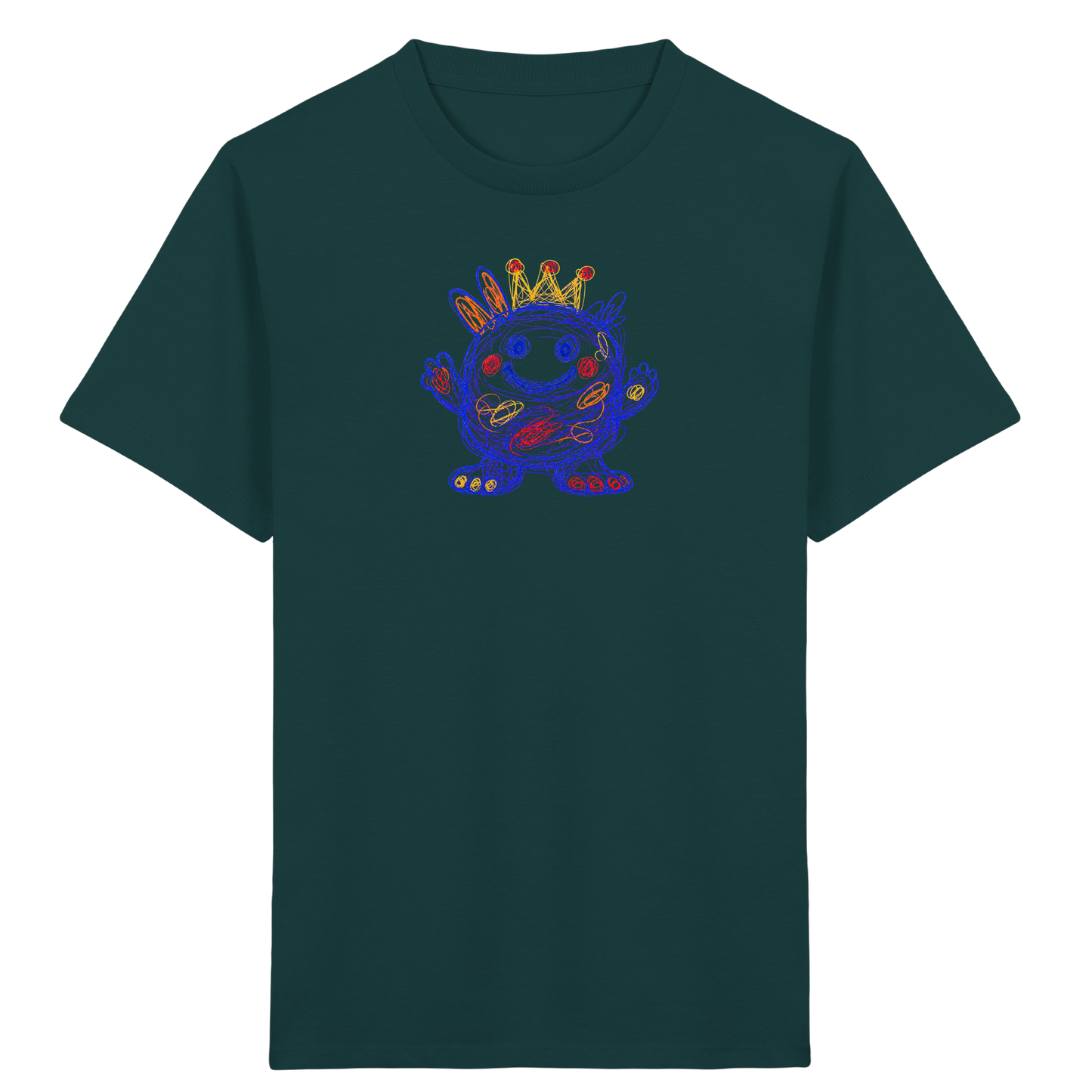 Kringelkrone Kritzelmonster Kinder Shirt - Kinder Bio T-Shirt
