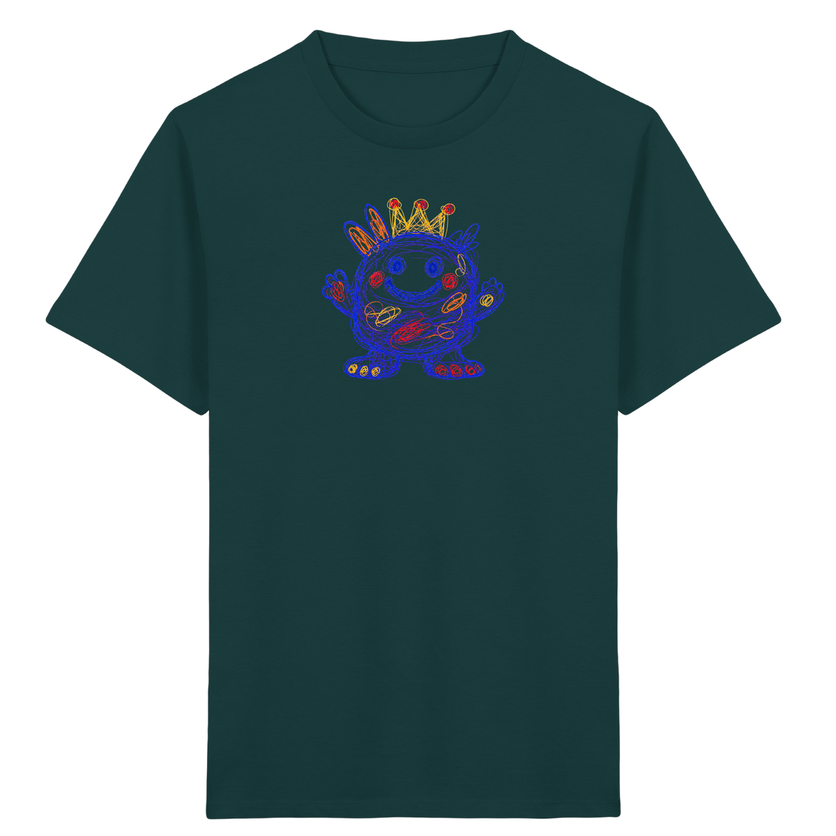 Kringelkrone Kritzelmonster Kinder Shirt - Kinder Bio T-Shirt