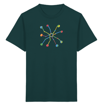 Bunte Farbpunkt Spinne - Kinder Bio T-Shirt