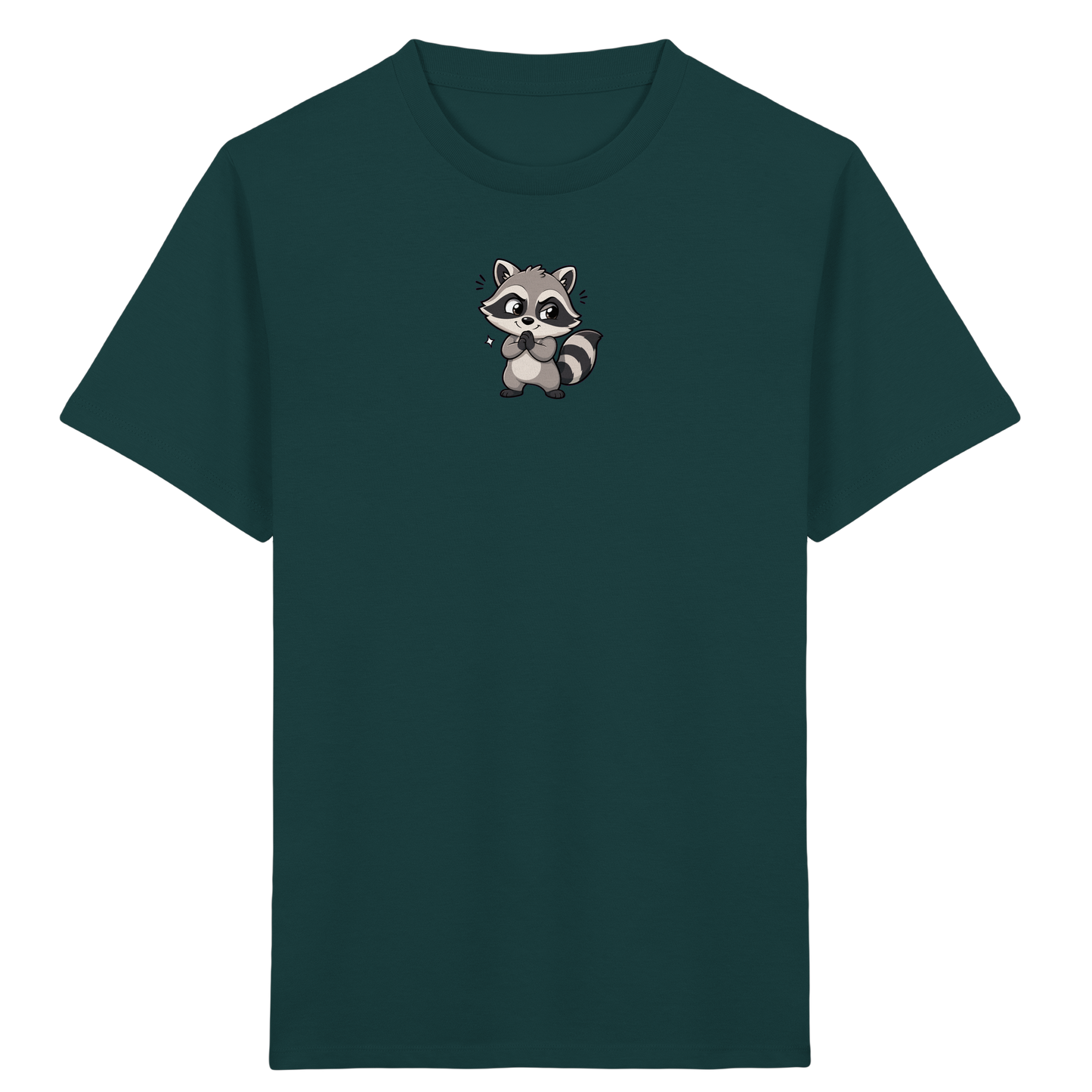 Niedlicher Waschbär Comic T-Shirt für Kinder - Kinder Bio T-Shirt
