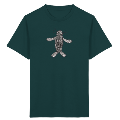 Robbe von oben gezeichnet - Kinder Bio T-Shirt