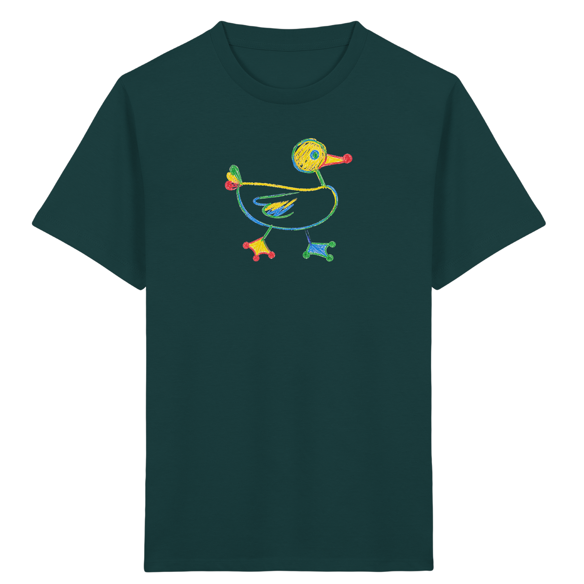 Farbpunkt Ente Kinder Motiv - Kinder Bio T-Shirt