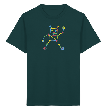 Farbpunkt Roboter Kinder Shirt - Kinder Bio T-Shirt