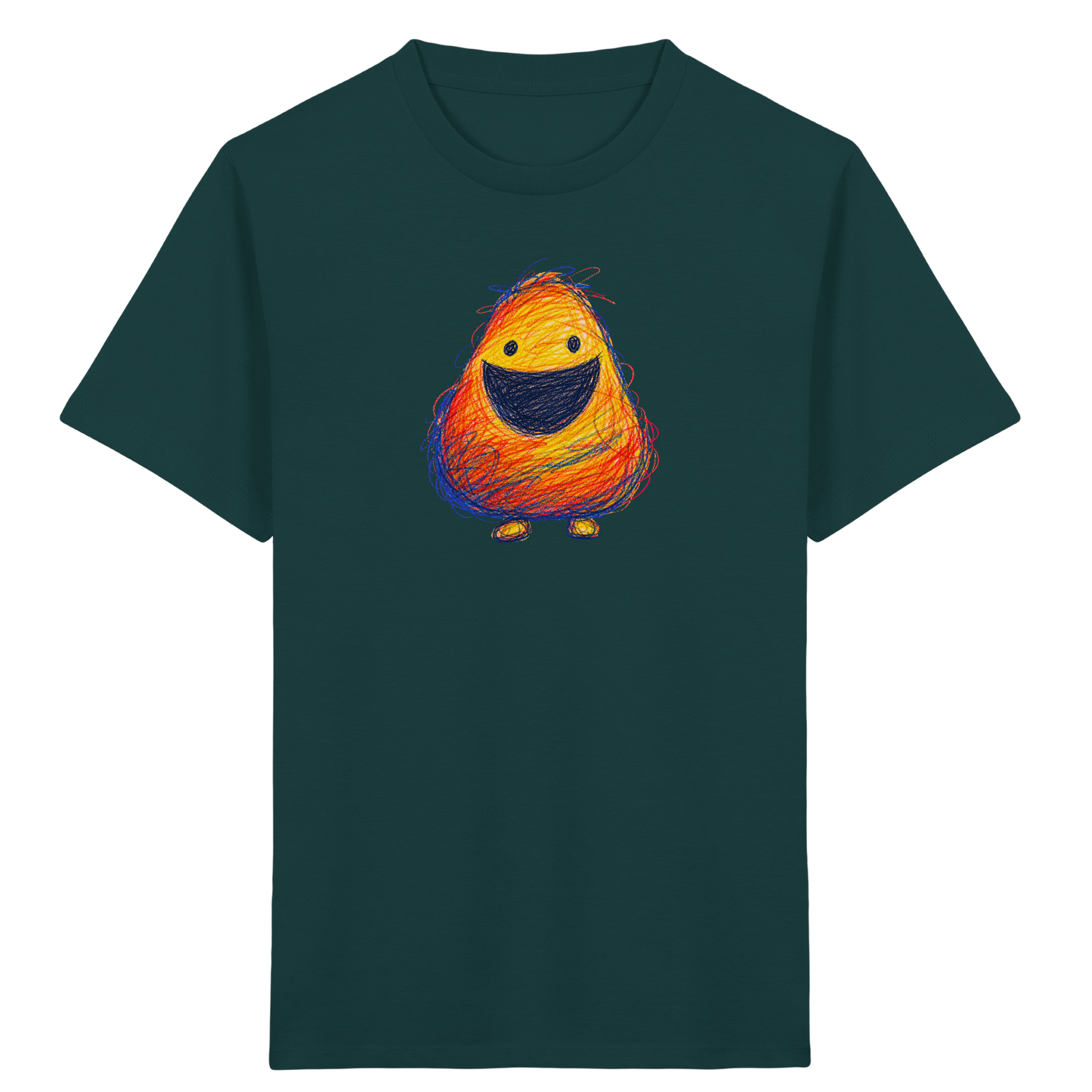 Zahnloses Grinsen Monster Shirt - Kinder Bio T-Shirt