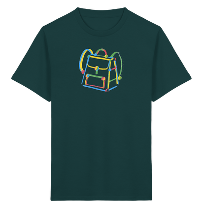 Bunter Kritzel Rucksack - Kinder Bio T-Shirt