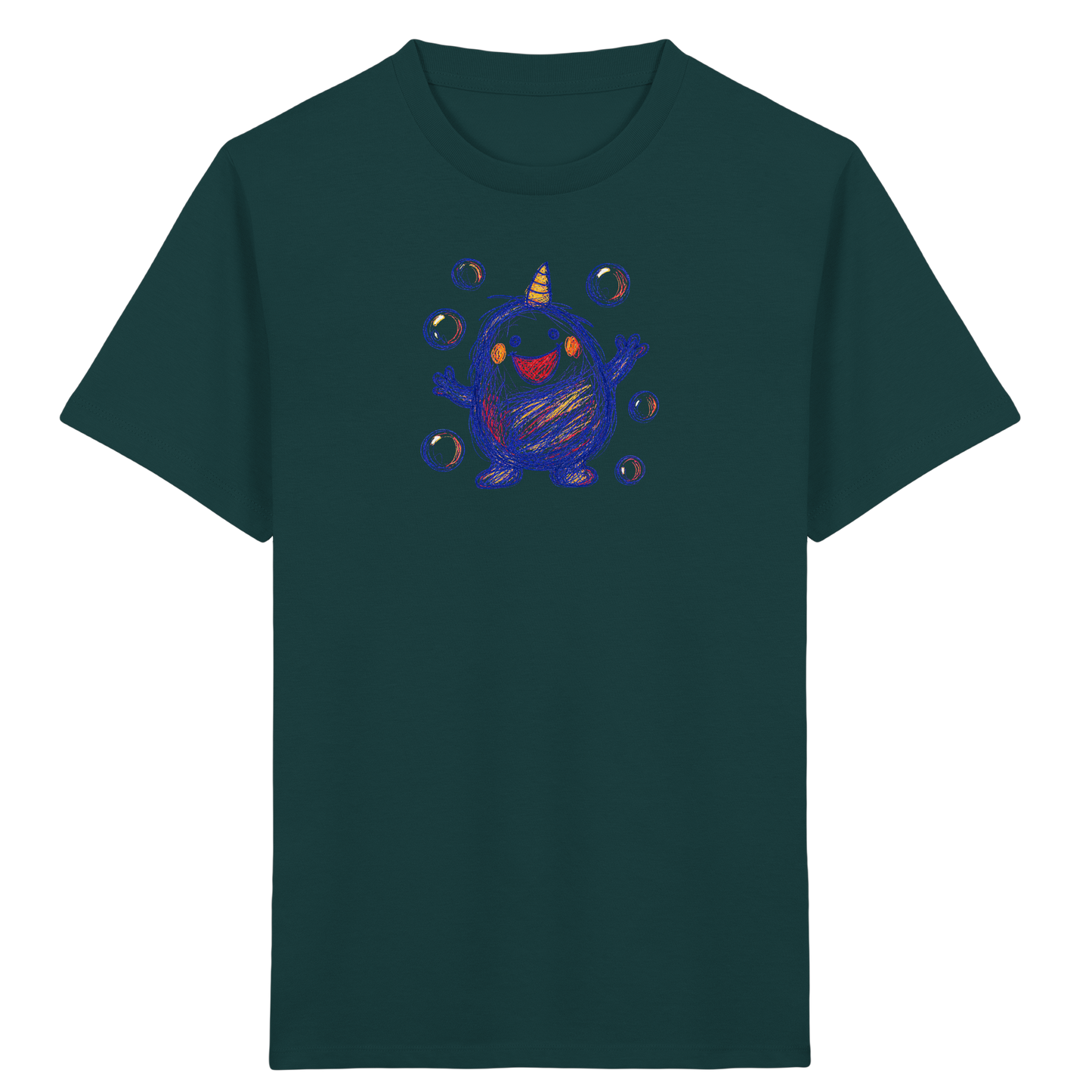 Seifenblasenmumpf mit Horn - Kinder Bio T-Shirt